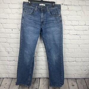 Levi Strauss Signature Relaxed Fit Jean Men 32x 30 Medium Wash Denim Pant Casual